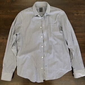GAP Blue and White Casual Button Down Shirt